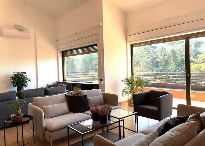 Superb Flat In A Quiet Area Of Rome, Terrace *
